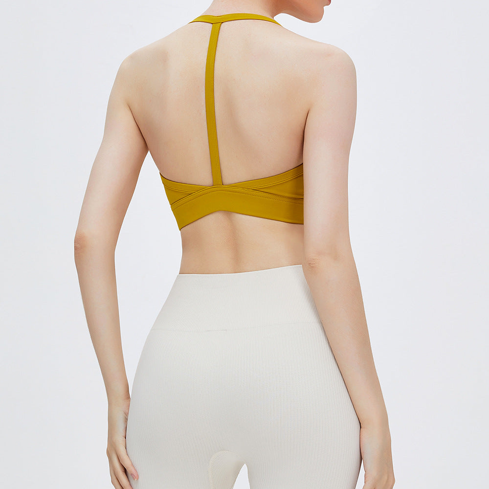 Halter Beauty Back Quick-drying Workout Bra