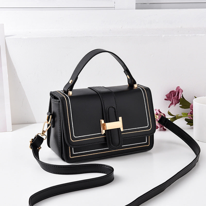 Female Foreign Style Crossbody Bag Korean Version One Shoulder Feeling Small Square