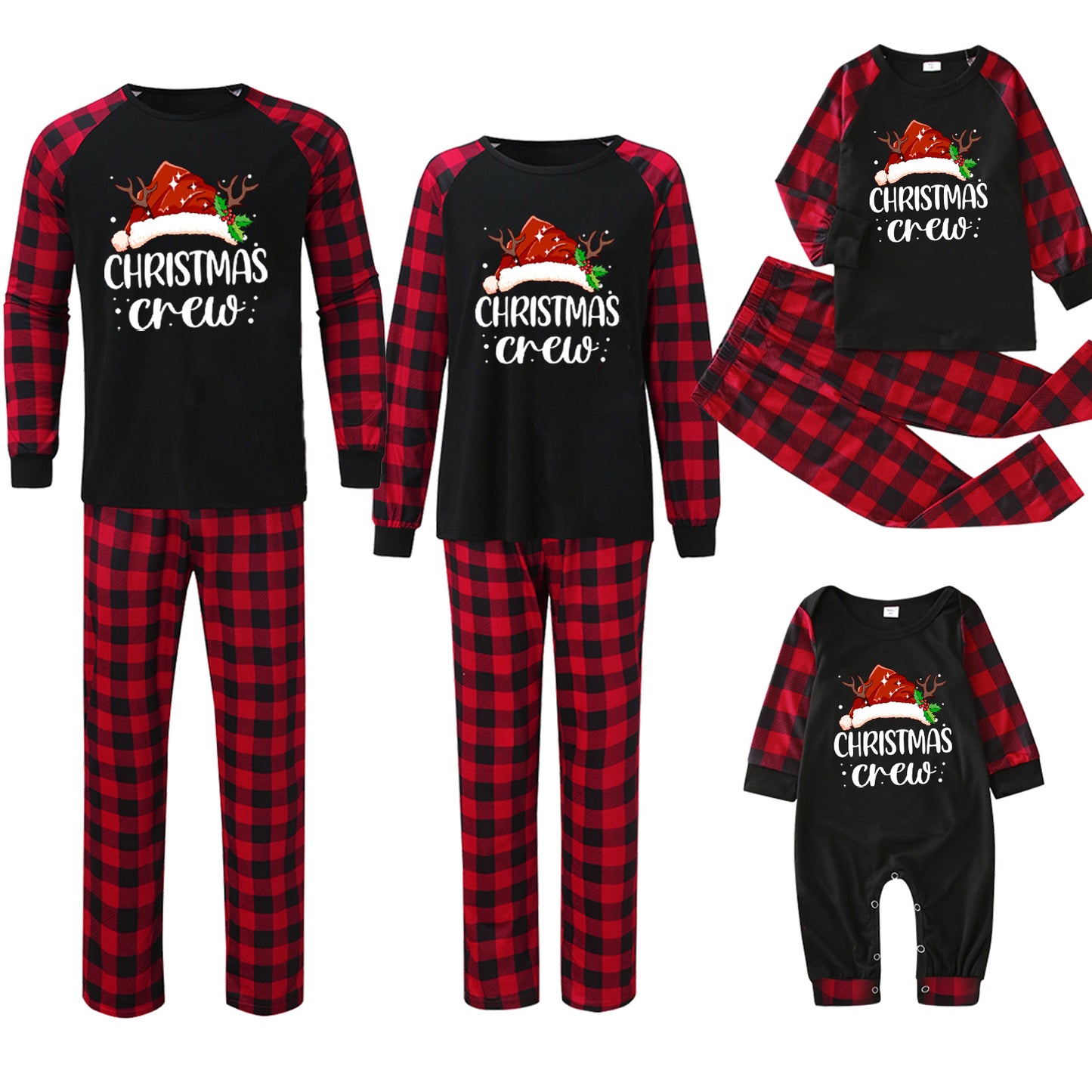 Jule-forældre-barn Hjemmetøj Pyjamas Sæt