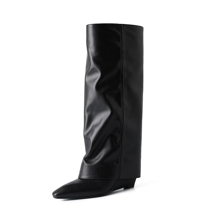Women's Black Boots With High Heels