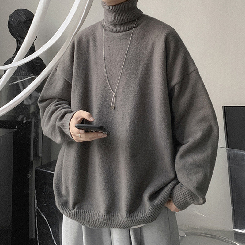 Men's Thick Round Neck Sweater Teenagers