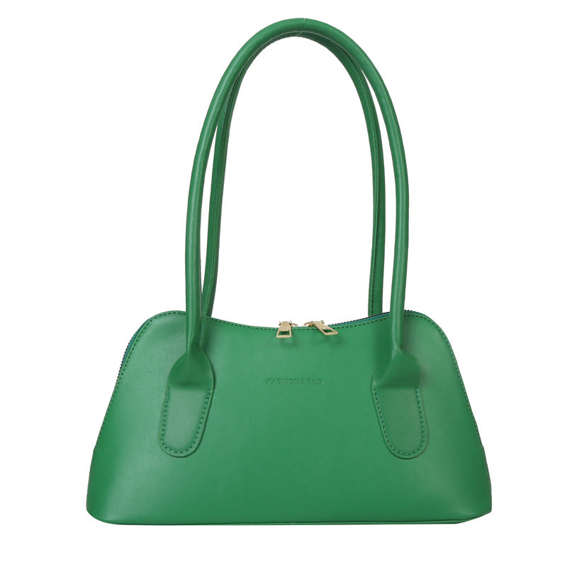 Solid Color Shoulder Underarm Small Square Bag
