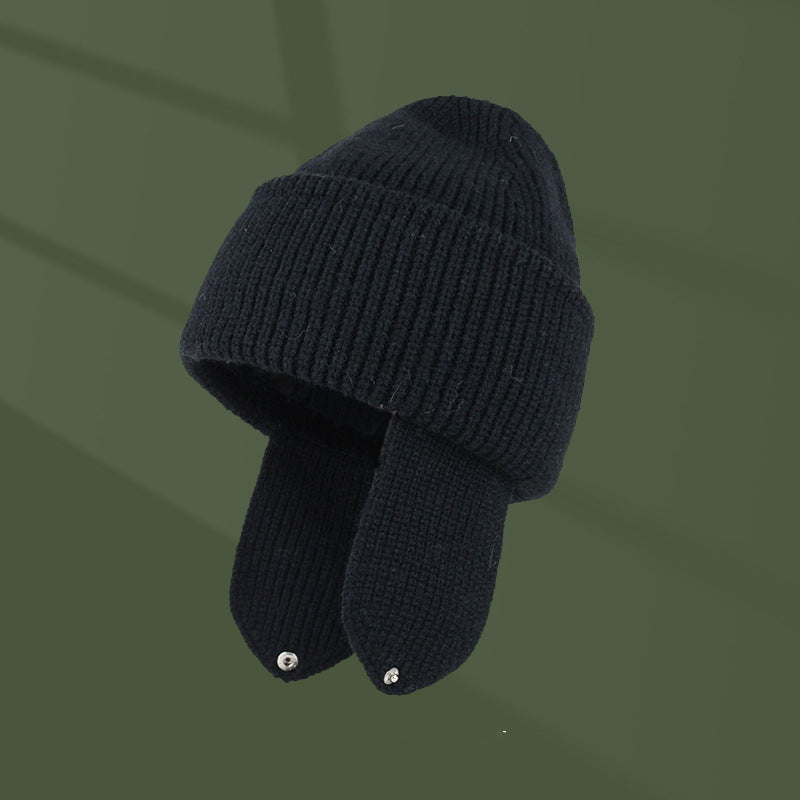 Women's Cycling Cold And Windproof Ear Protection Knitted Hat