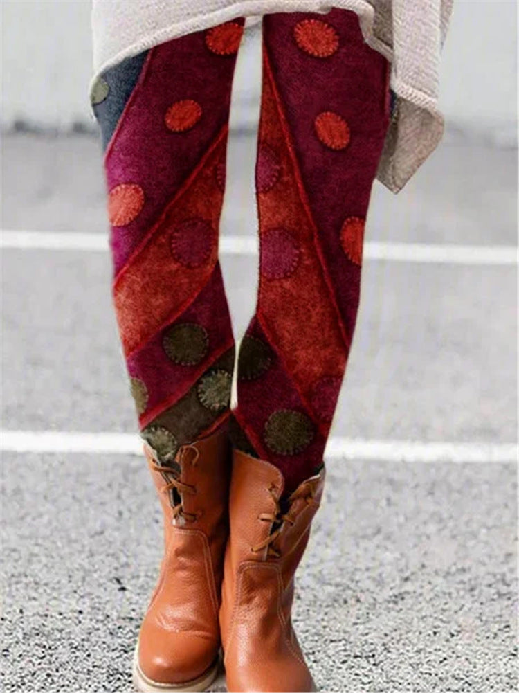 Women's Printed Bottoming All-in-one Trousers