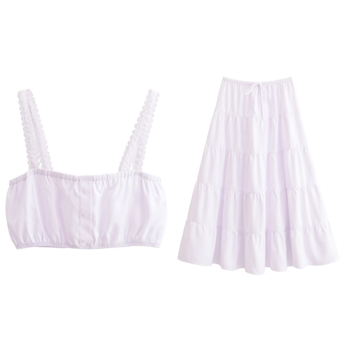 Women's Suspender Skirt Fashion Casual Set