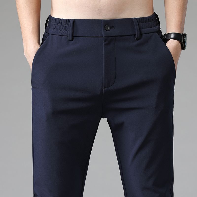 Men's Spring Autumn Thick-Weave Trousers