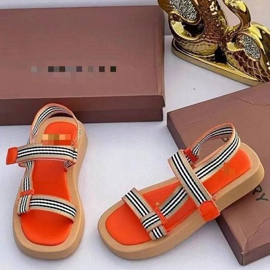 Velcro Ankle-strap Buckle Women's Open Toe Sandals