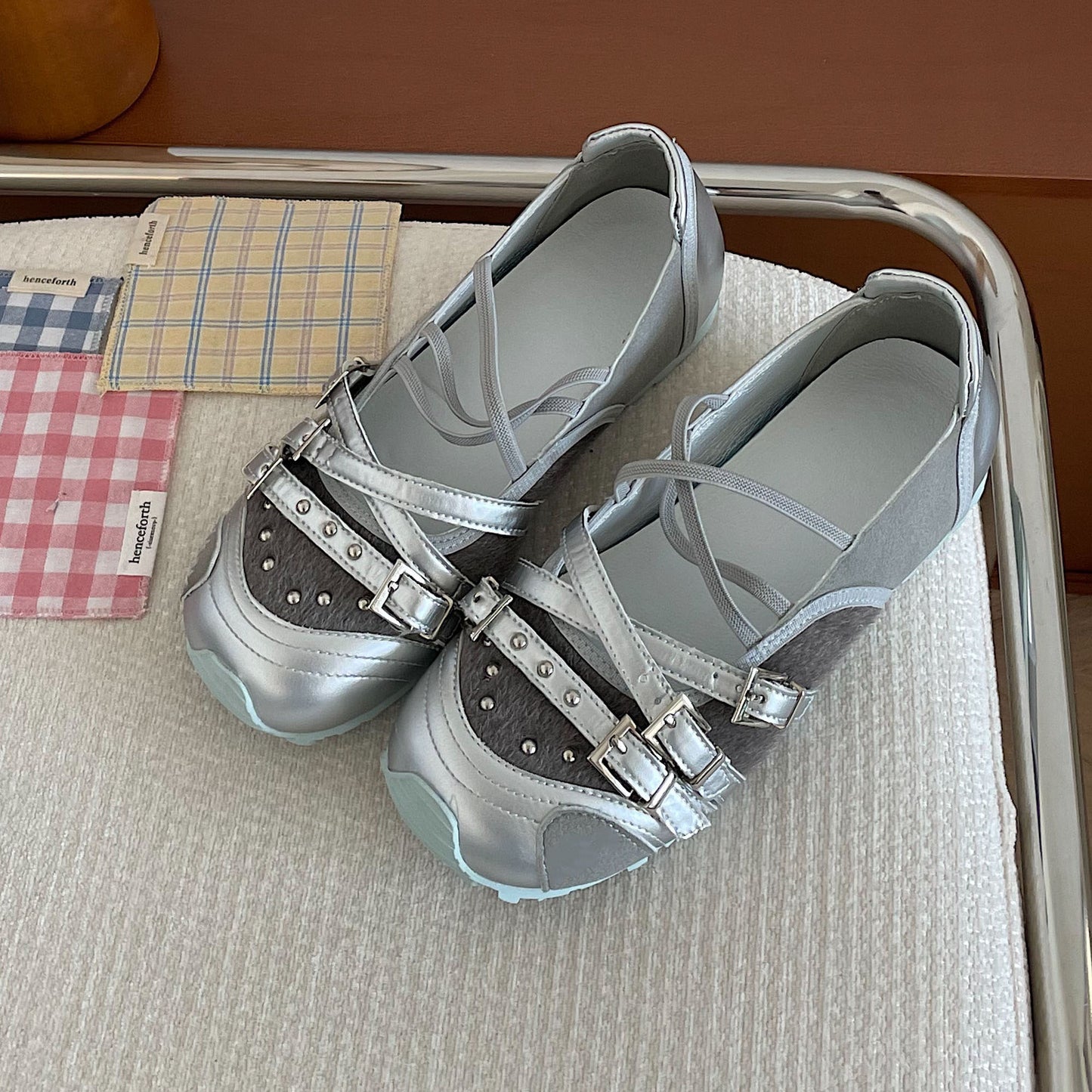 Ballerinaflade Damesko Sommer Nye Nitte Pumps med lav udskæring