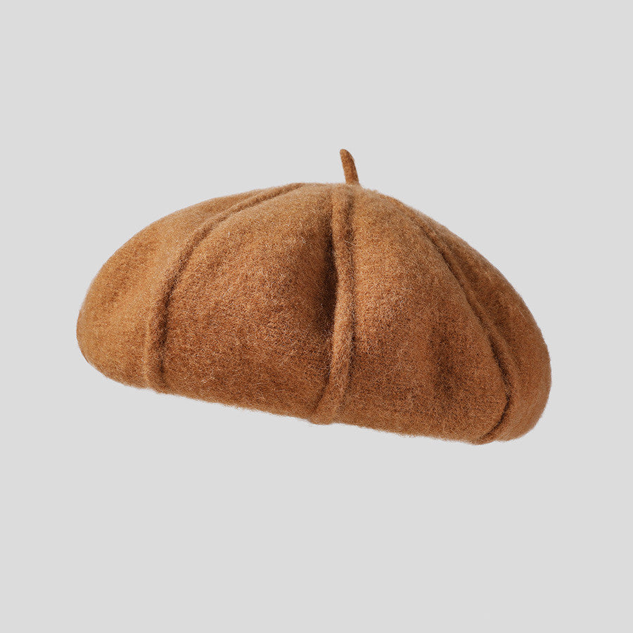 Japanese Simple Women's Cashmere Knitted Beret