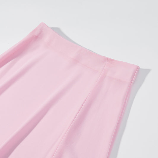 Women's Fashion Elegant Slim Satin High-waisted Skirt