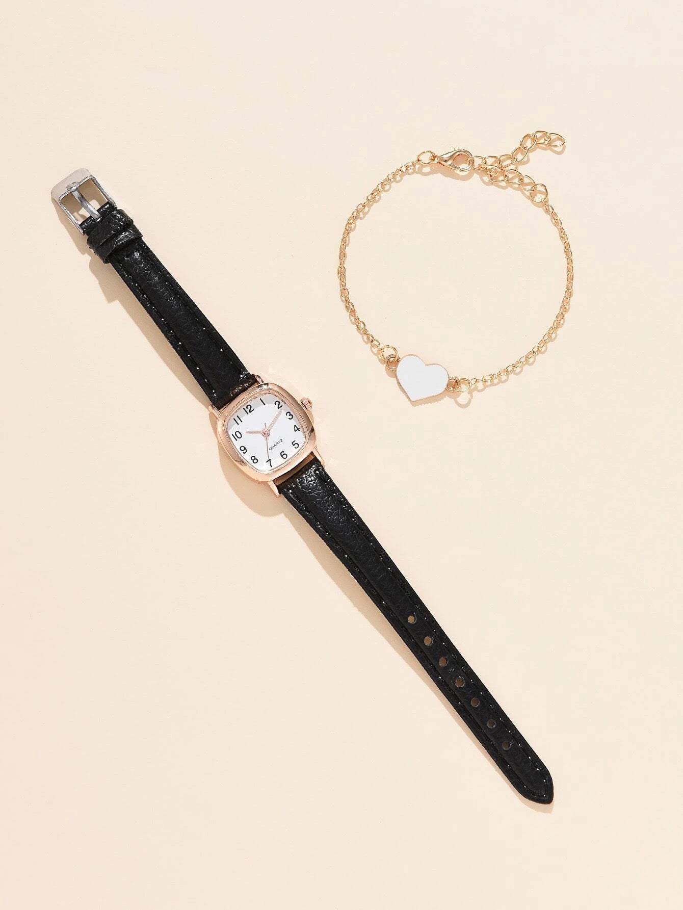 Square Plate Leather Belt Artistic Retro Women's Watch