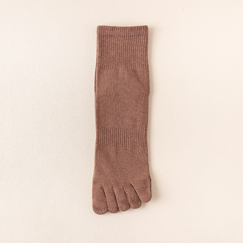 Sweat Absorbing Japanese Solid Five Toe Socks
