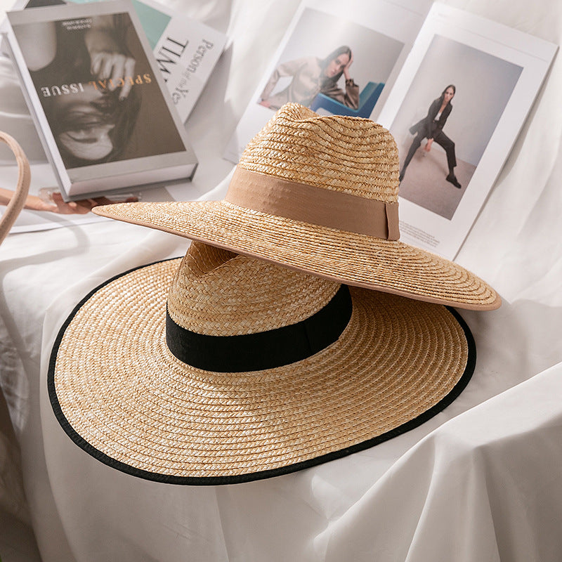 Straw Brim Straw Hat Big Sunshade