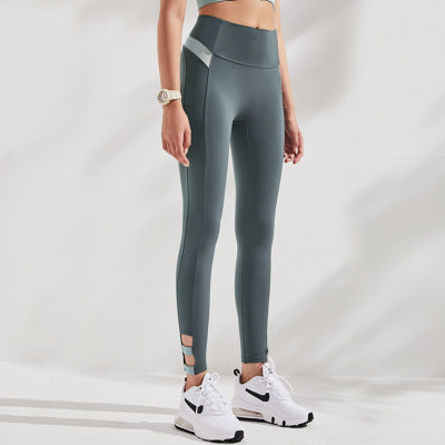 New Brushed Nude Tight Feet Sports Pants For Women
