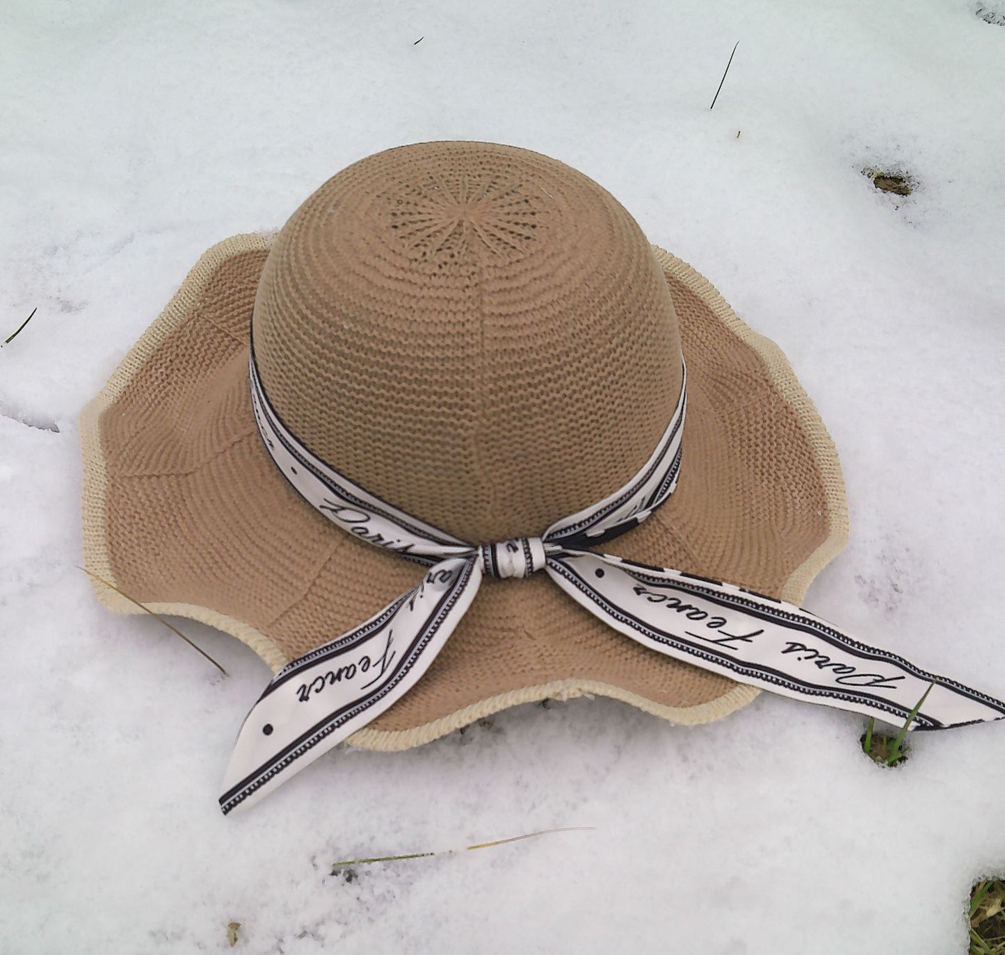 Ladies Summer Wide-brimmed Sunscreen Tricot Bucket Hat