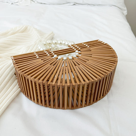 Women's Bamboo Weaving Handwoven Bag