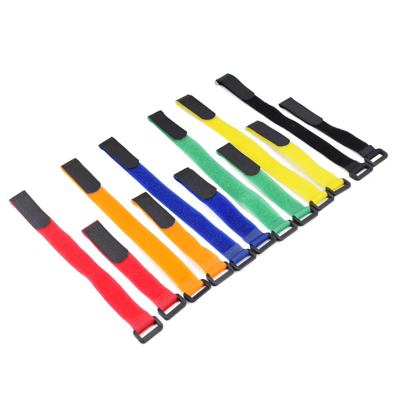 5Pcs/Lot Bicycle Handlebar Strap Holder Cycling Flashlight Tie Rope Bandages Universal Nylon Sticky Tie Fixed Items Bike Strap