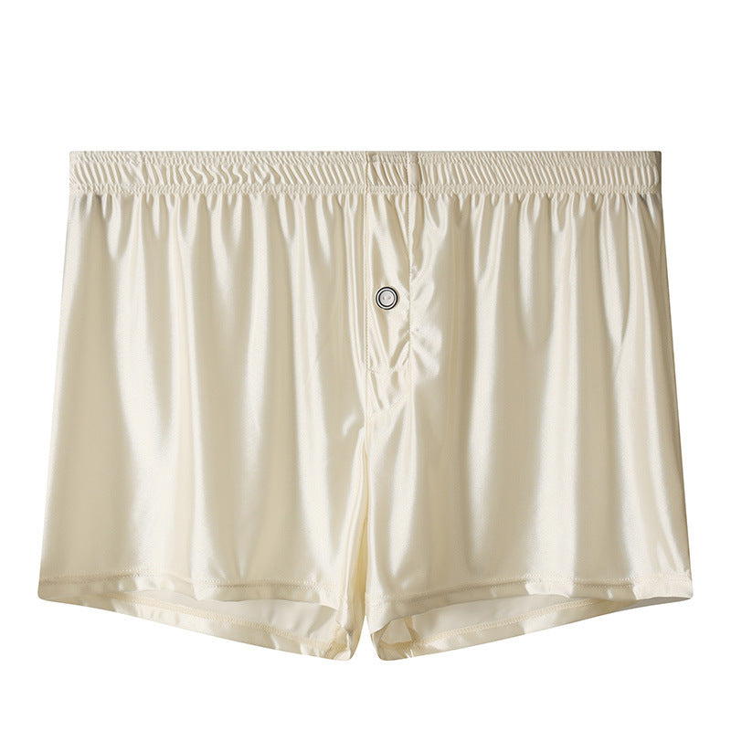 Ice Silk Men's Underwear High-end Smooth Satin Loose