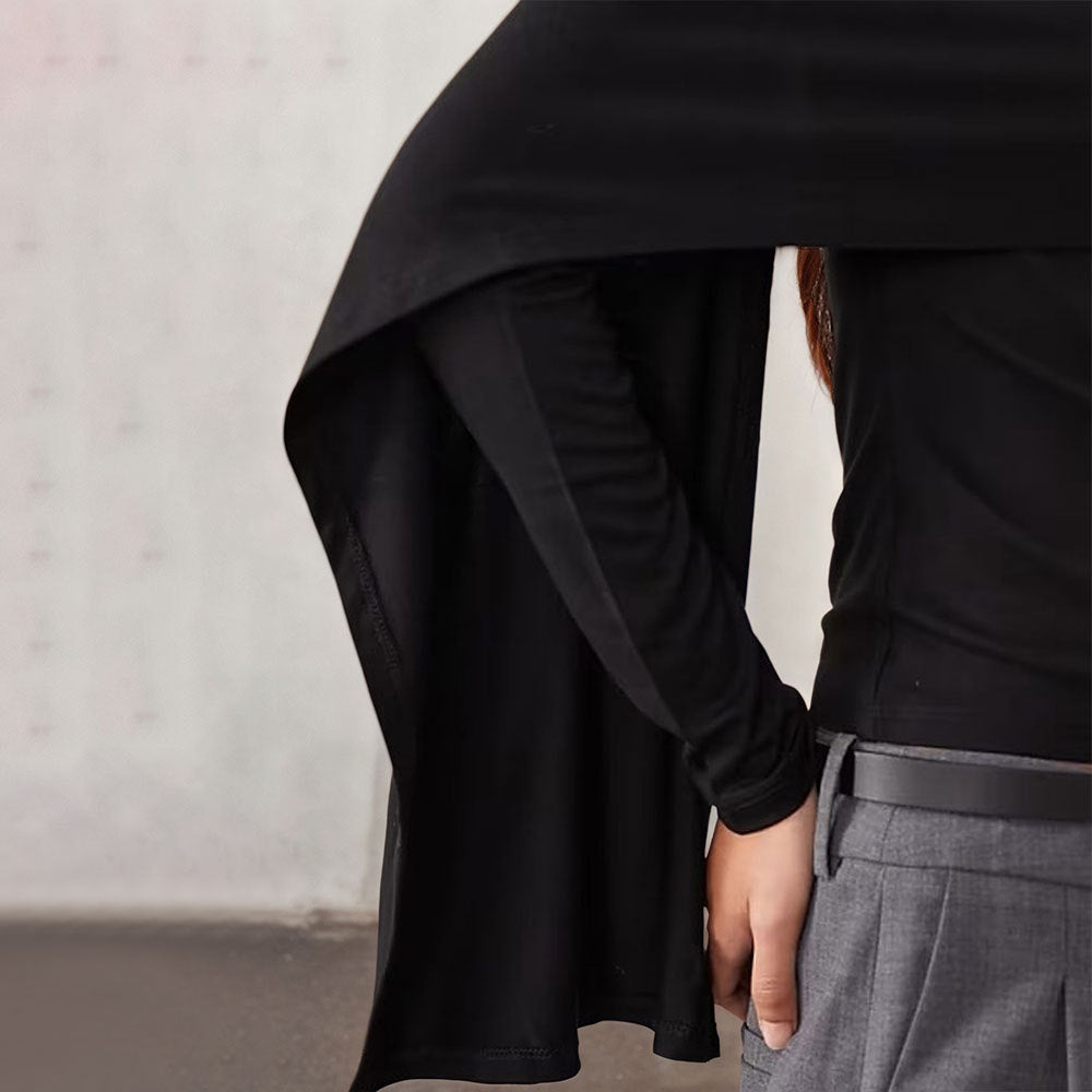 Fashion Mørk High-End Kappeærme Dame Top