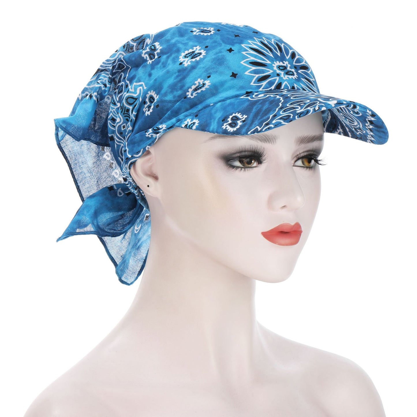 European And American Classic Multi-color Cashew Tie-dye Turban Hat