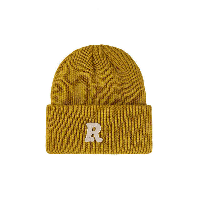 Female Fashion Casual Letter Woolen Hat