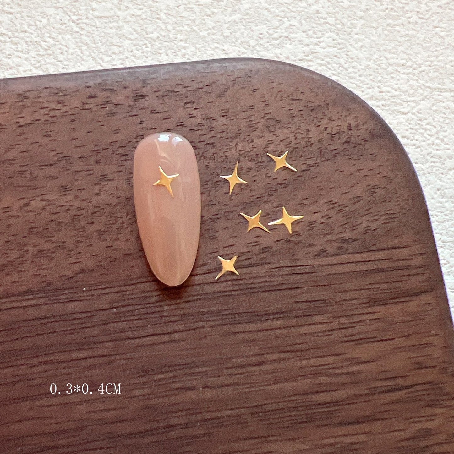 Gold And Silver Star Nail Art Metal Flakes