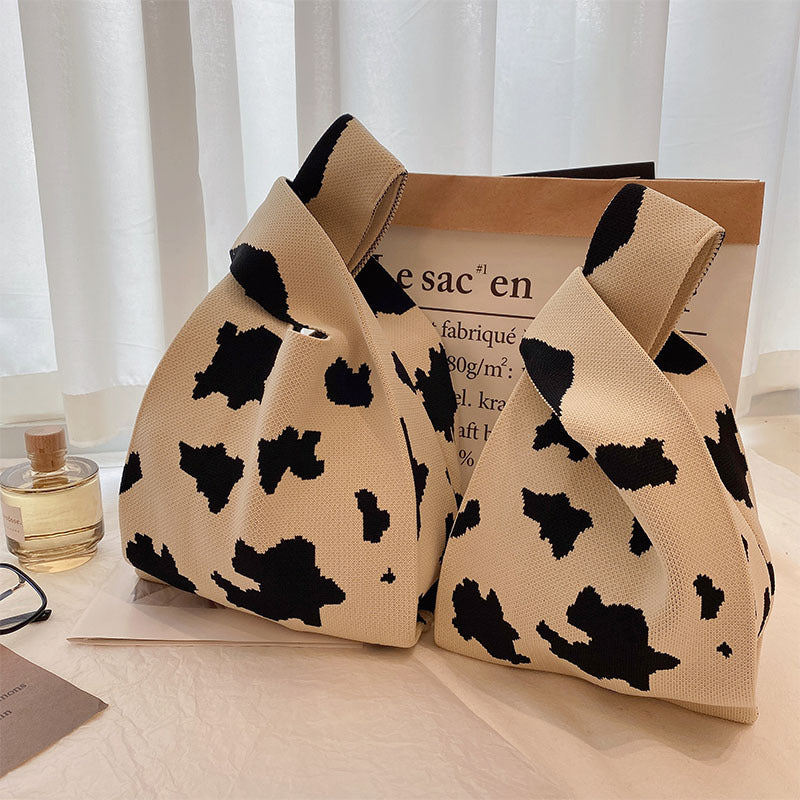 Milk Pattern Vest Bag Face Chessboard Plaid Striped One Shoulder