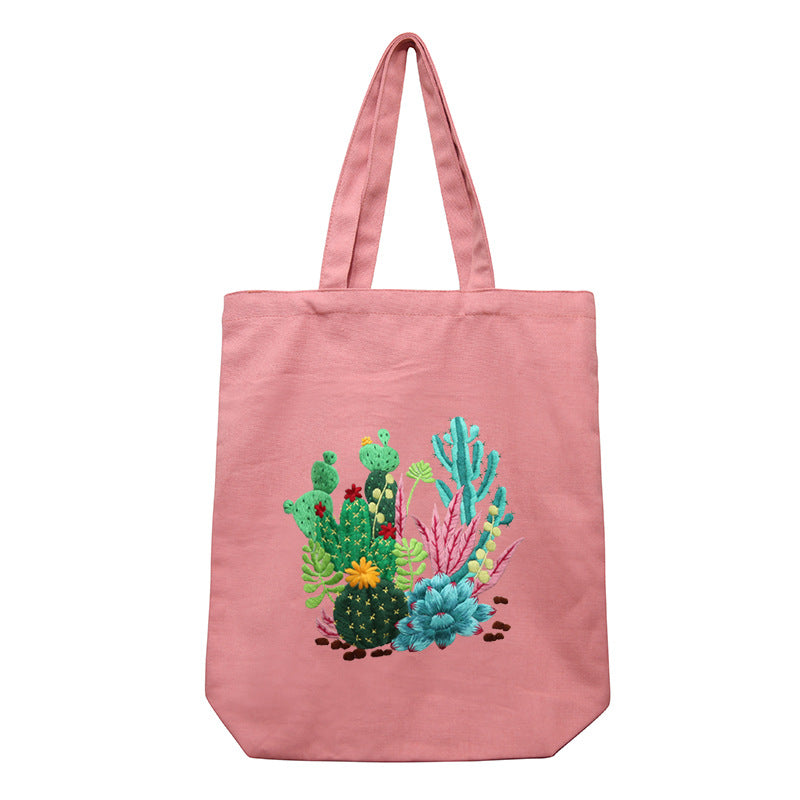 Embroidery Handmade Diy Material Canvas Shoulder Bag
