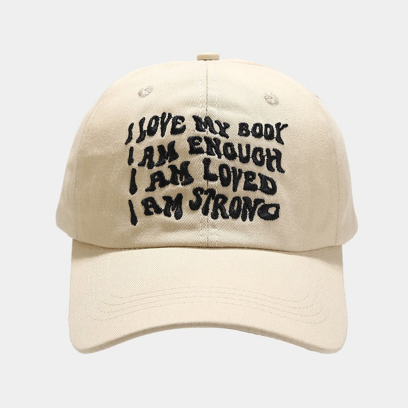 Fashion Baseball Cap For Women In Four Seasons Outdoor Casual Peaked Cap Face-looking Small Embroidered Letters Big Head Circumference Hat Men