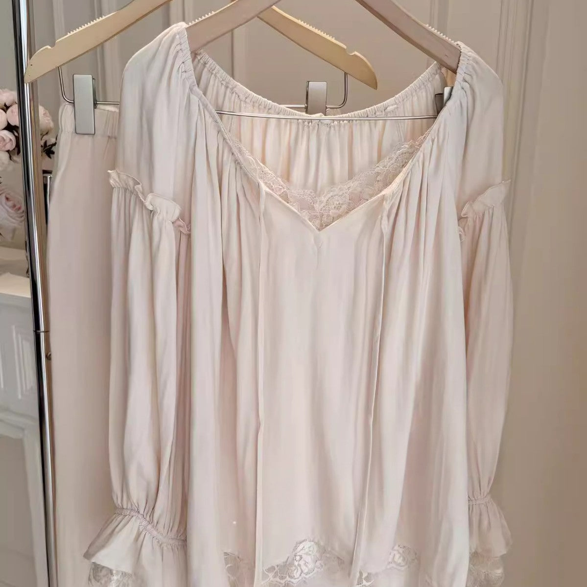 Cotton Double-Layer Gauze Pajama Set For Women