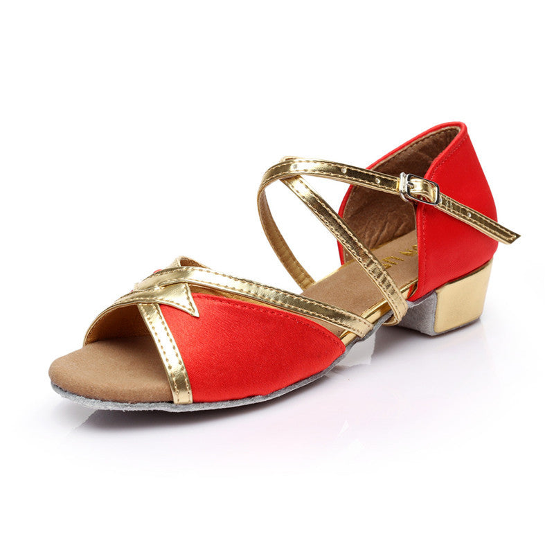 Children's National Standard Dance Low Heel Soft Sole Dancing Shoes
