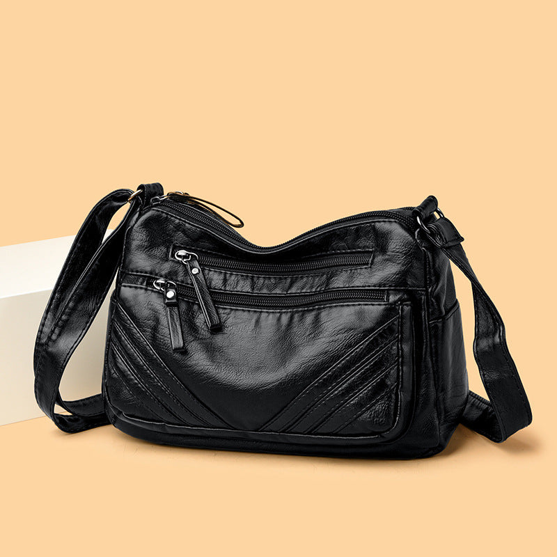 Retro-textured Minimalist Versatile And Stylish Crossbody Shoulder Bag