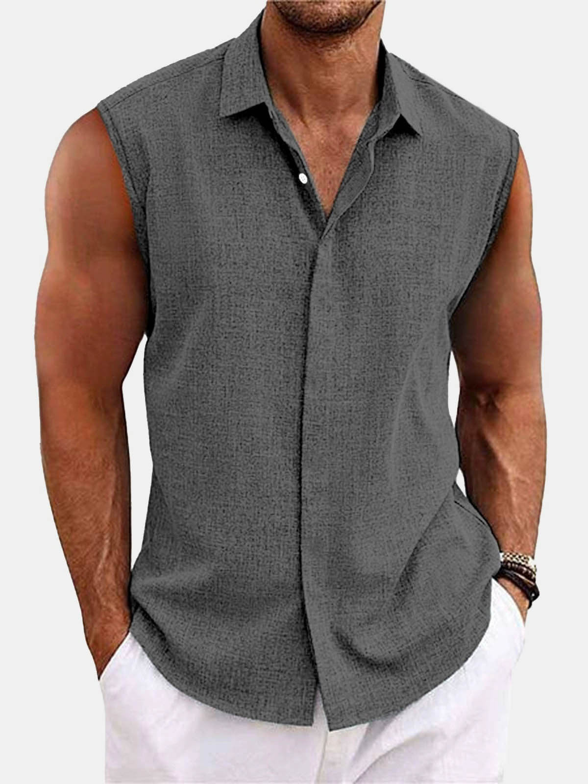 Summer Lapels Button Beach Shirt