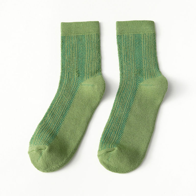 Female Female Middle Tube Cartoon Extra Thick Warm-keeping Socks