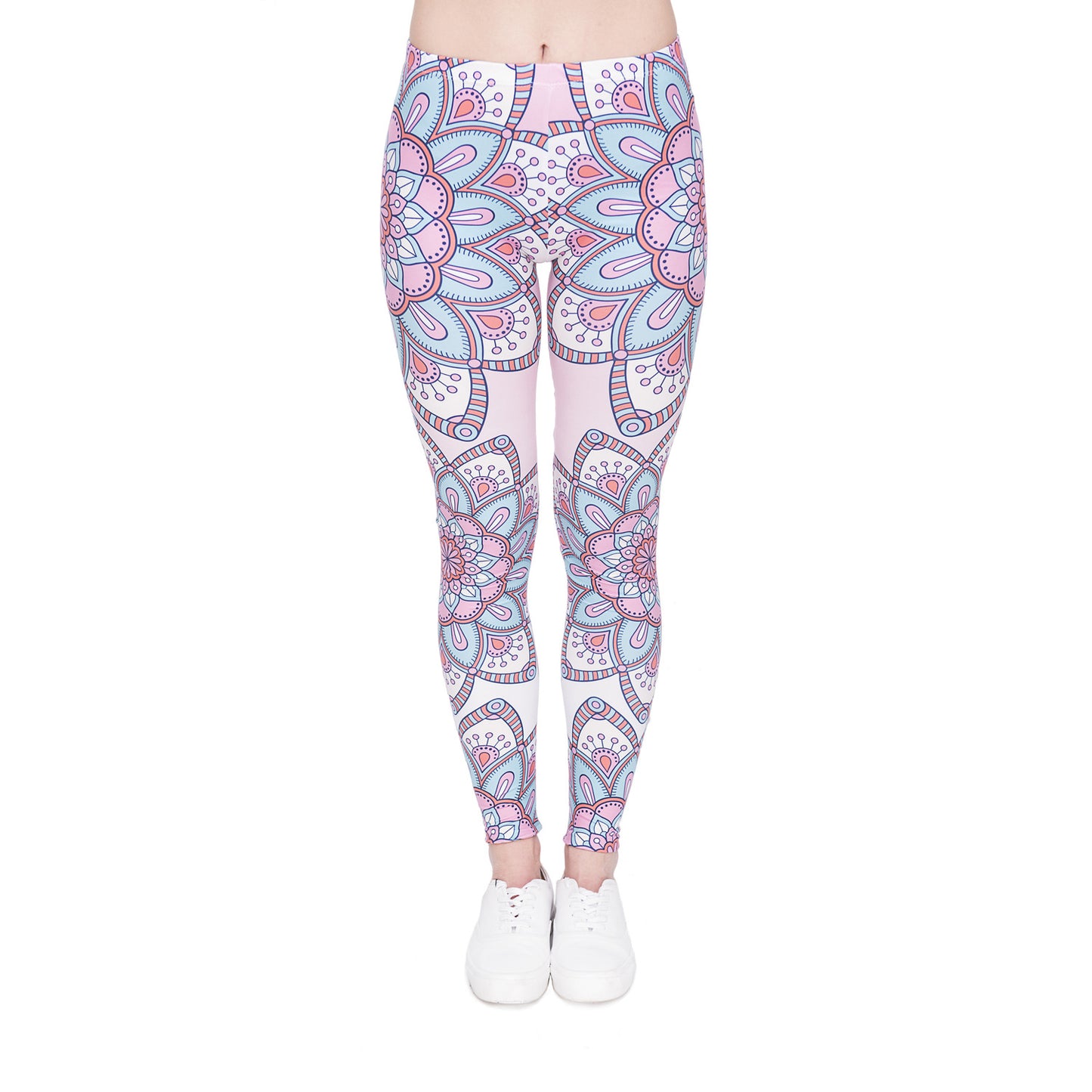 Digital printed cropped trousers