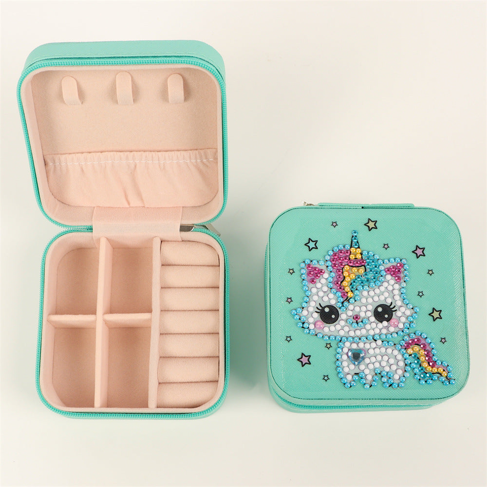 Diamond Painting Jewelry Storage Box Animal Diy Round Diamond 5D