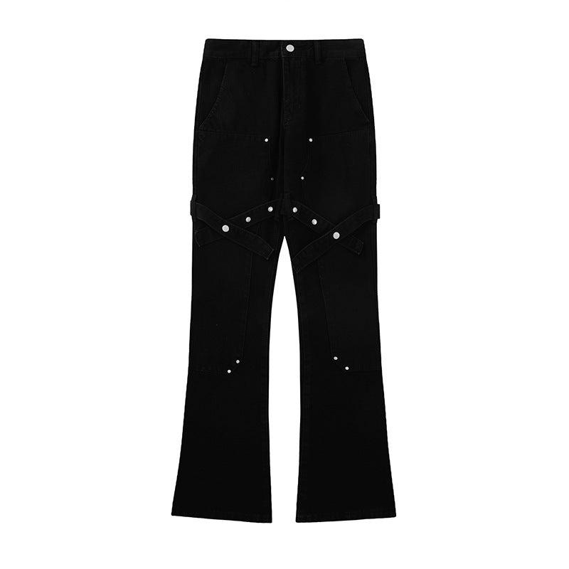 American Neutral High Street Jeans Adjustable Ribbon