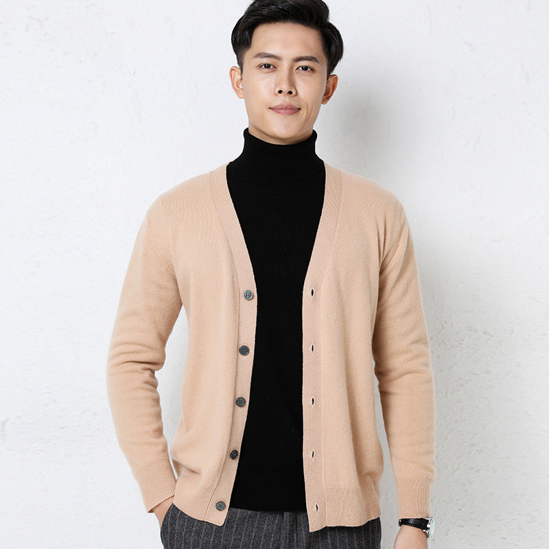 Men's Casual All-Match Long-Sleeve Knitted Jacket