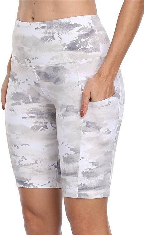 Women's Fashion Printed Short Lifting Arm Base Shorts