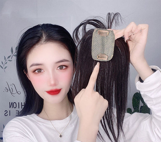 The Top Of The Head Is Light And Refilled With Fluffy Invisible Real Human Hair