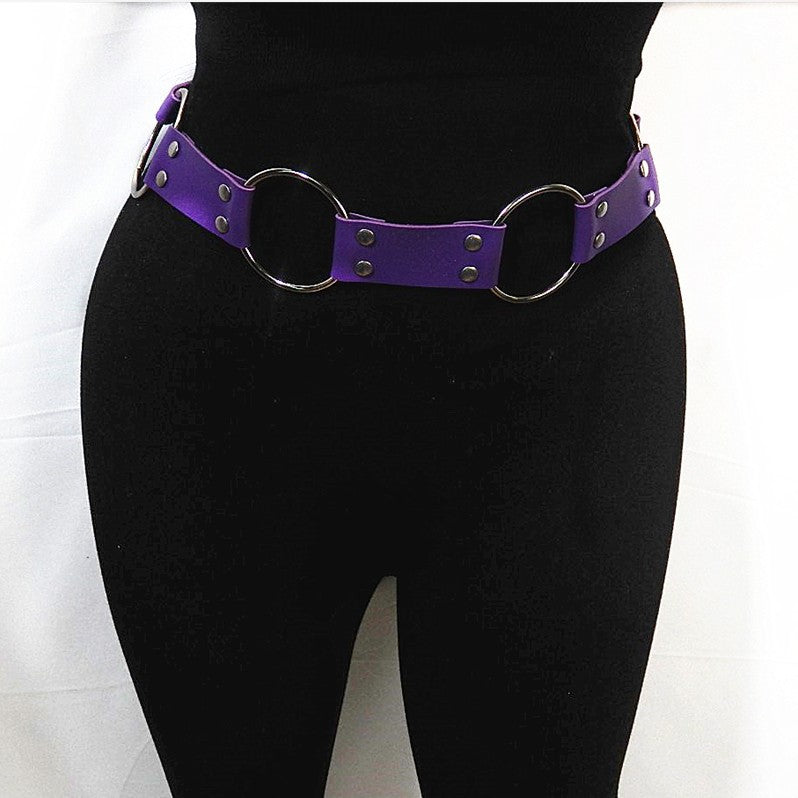 Punk Style Concave Shape Waist Chain Fire