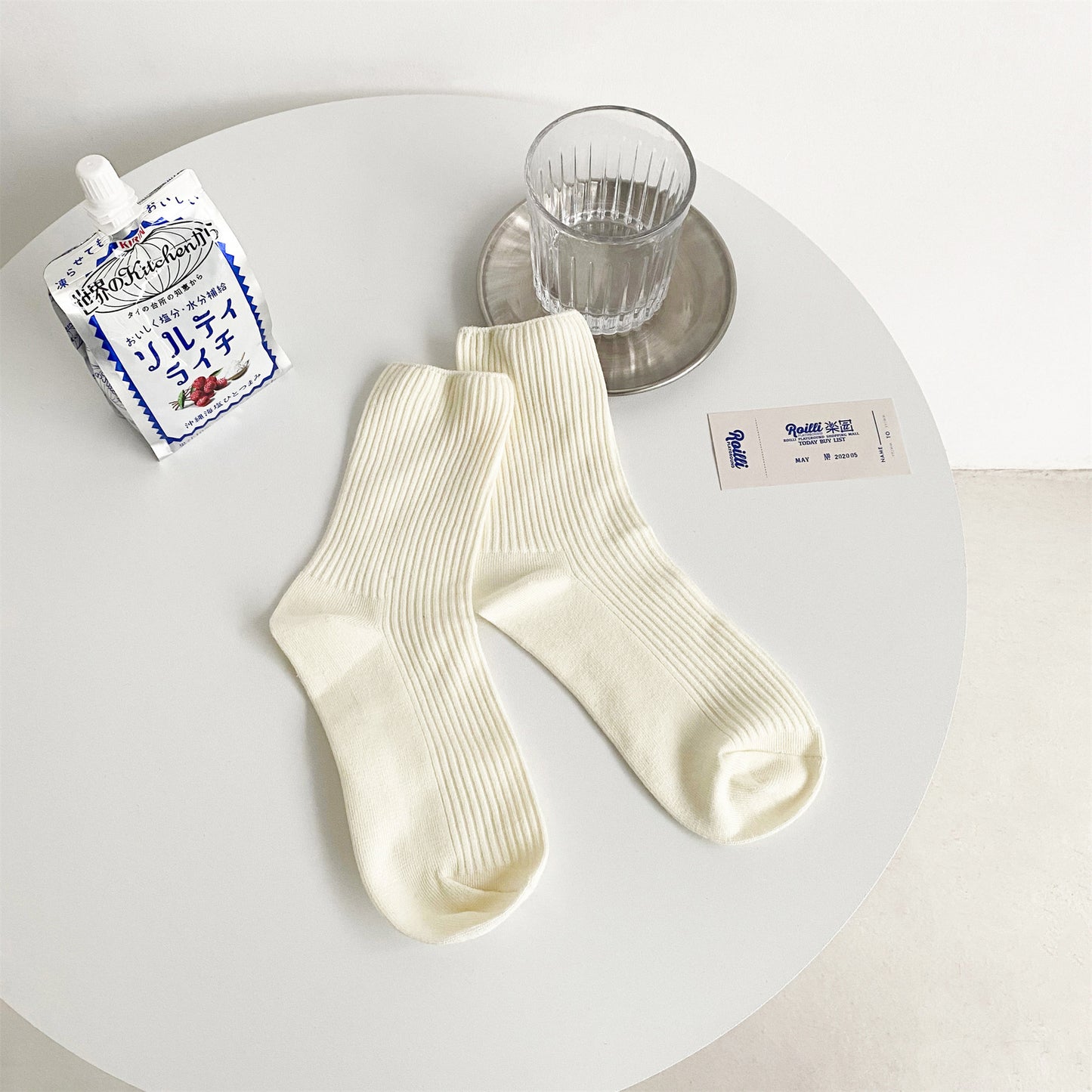 Women's Solid Color Cute Japanese Socks