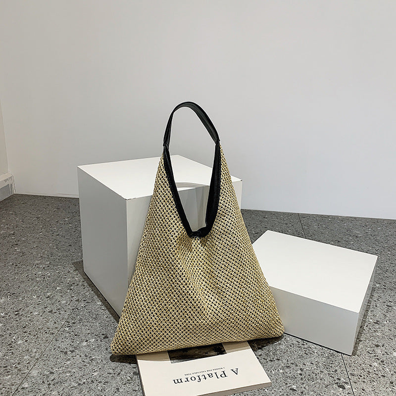 Stylish And Simple Cut-out Shoulder Bag With Solid Color And Large Capacity