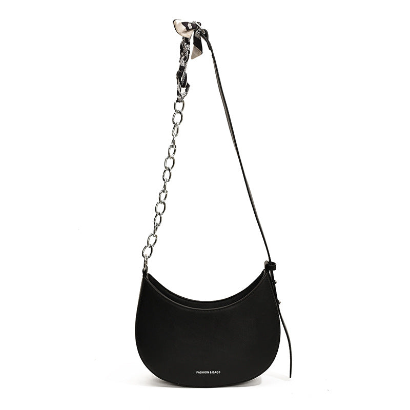 Enkel All-match Retro Fashion Skulder Trendy Lille Sadel Taske