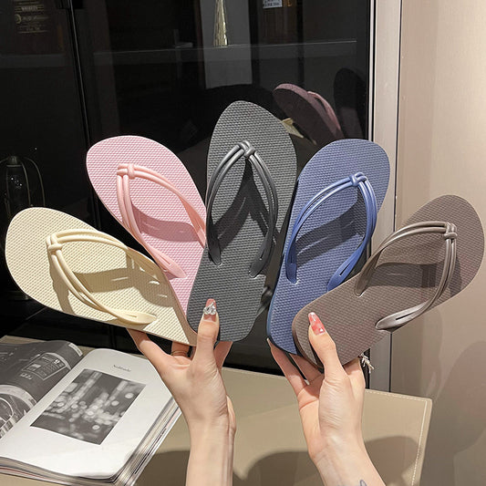 Mode Afslappede Flip-flops Til Damer - Sommer Udendørs Skridsikre