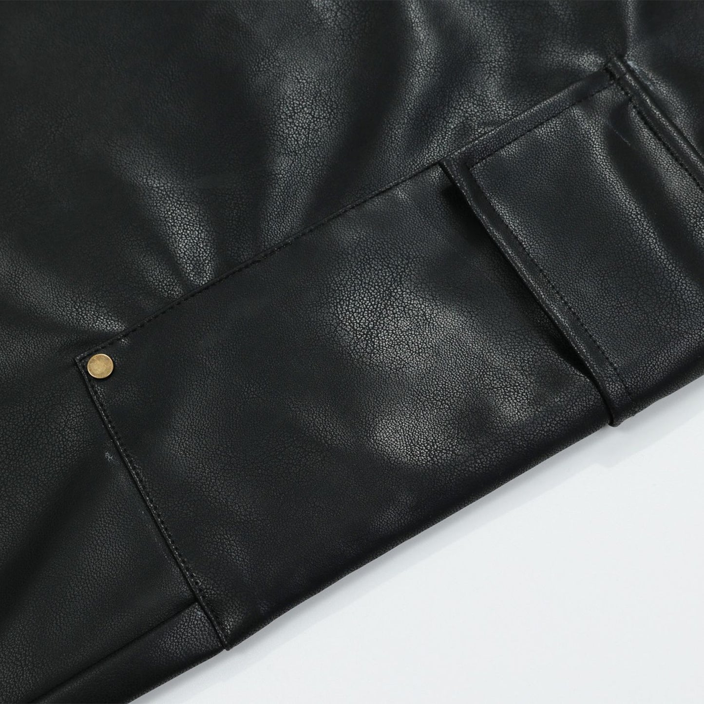 Niche Design Leather Pants Loose Wide Leg Pants