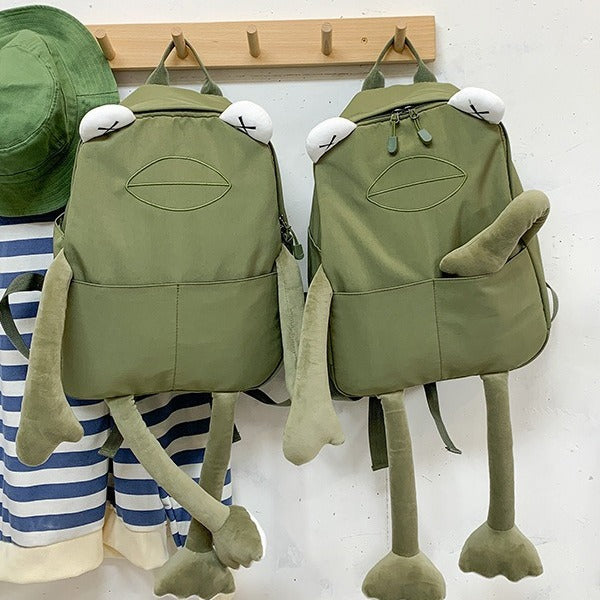 Cute Funny Cartoon Doll Large-capacity Backpack