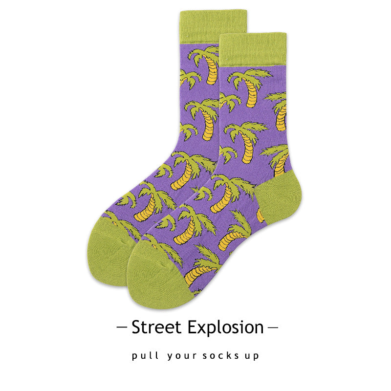 Cartoon Jacquard Sports Skate Socks