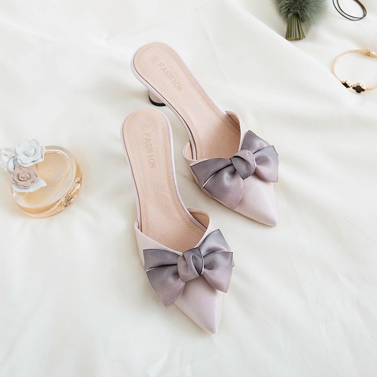 New Pointed-toe Bowknot High Heel Sandals For Women