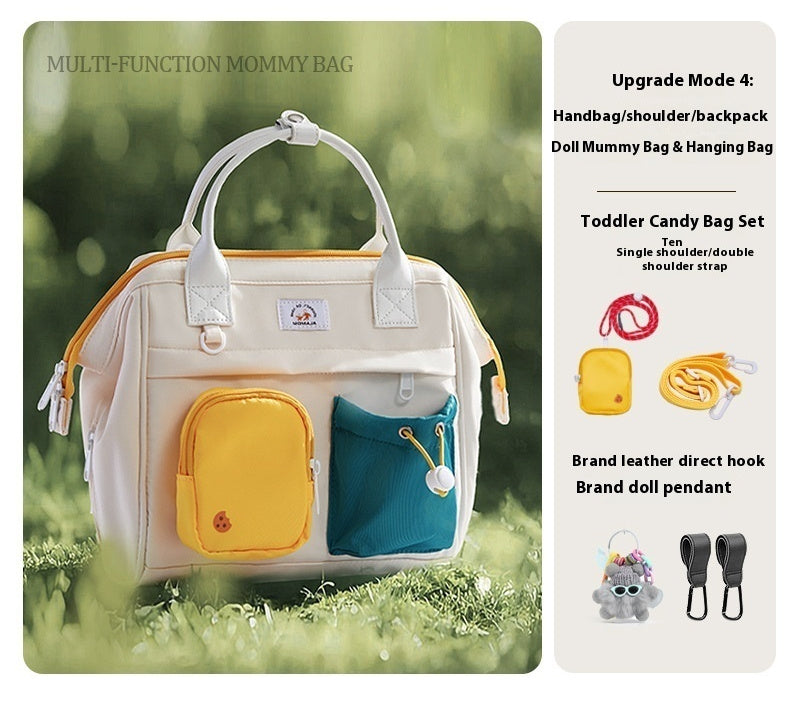 Multifunctional Shoulders And One Shoulder Portable Large Capacity Mother And Baby Go Out Baby Bag